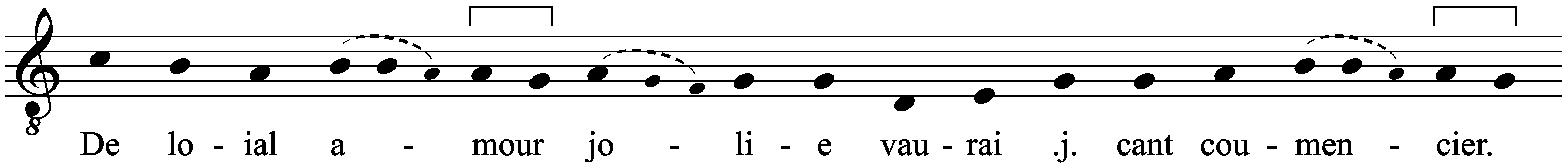 Work musical notation